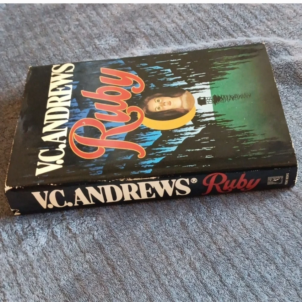 90s Horror V.C. Andrews Vintage Ruby Novel Hardcover 1994 Suspense Mystery